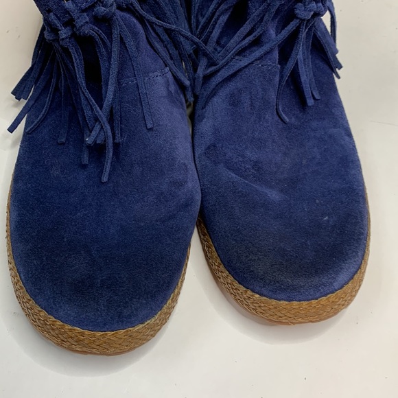 UGG Blue Fringe Ankle Boots - Picture 6 of 13